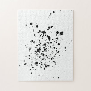 Puzzle d'encre noir et blanc