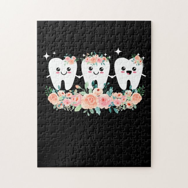 Puzzle Dentiste Dental Assistant Oral Hygiéniste Dent (Vertical)