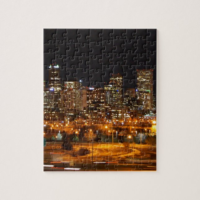 Puzzle Denver la nuit (Vertical)