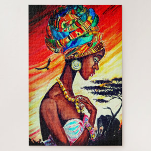 Puzzle der Afrikanerin