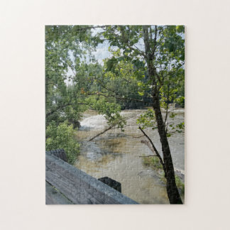 Puzzle der Brücke über den Fluss Cuyahoga