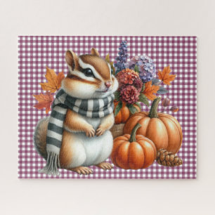 Puzzle der Herbsttiere