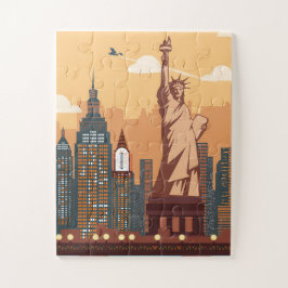 Puzzle der New Yorker Freiheitsstatue