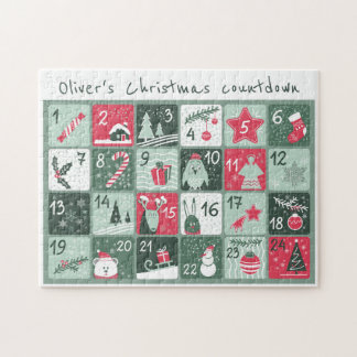 Puzzle der personalisierten Weihnachtsfeiertage