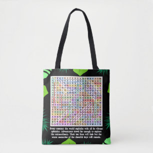 Puzzle der SommerWord-Suche Tasche