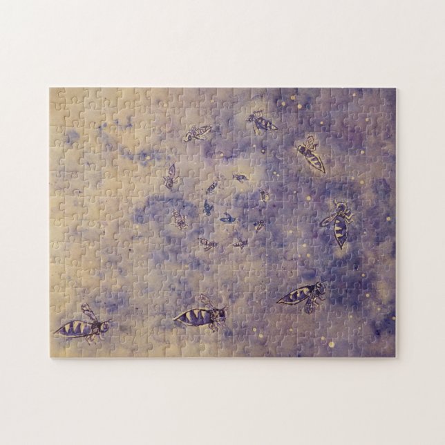 Puzzle des abeilles spatiales (Horizontal)