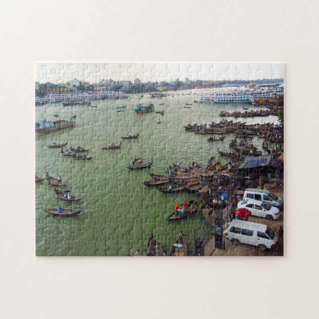 Puzzle Des Bateaux Du Bangladesh. (Horizontal)