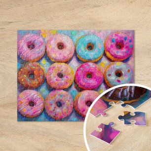 Puzzle Des beignets colorés Art Abstrait moderne