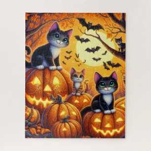 Puzzle des chats d'Halloween