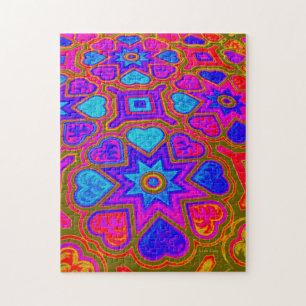Puzzle des Cœurs Psychedéliques