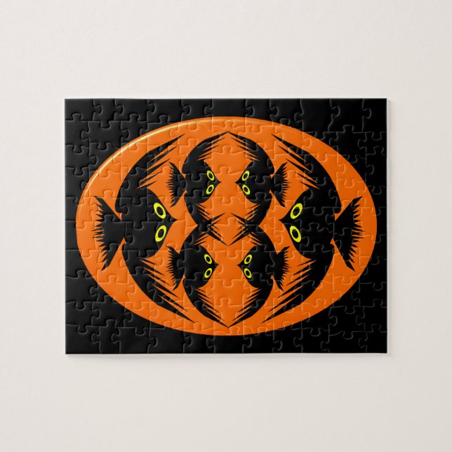 Puzzle des corbeaux d'Halloween (Horizontal)