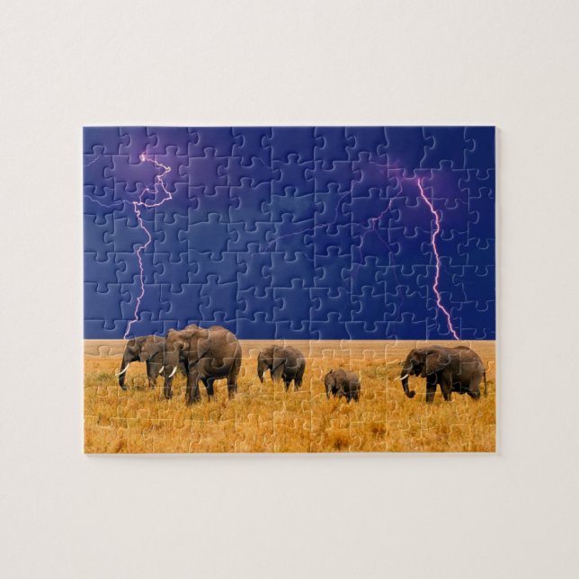 Puzzle des éléphants (Horizontal)