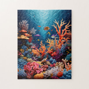 Puzzle des farbenfrohen Korallenriffs