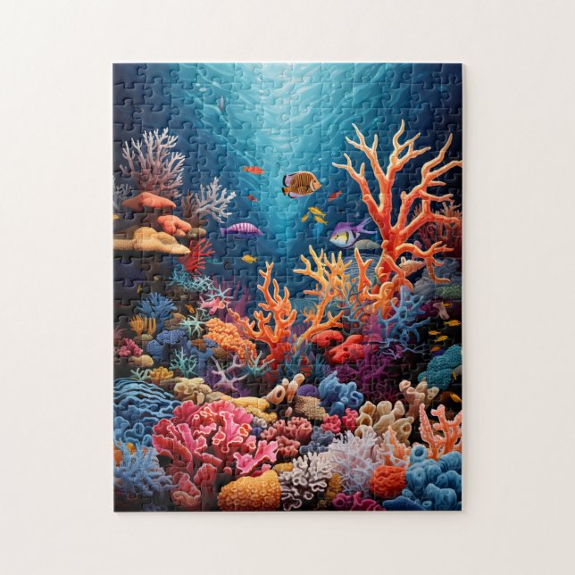 Puzzle des farbenfrohen Korallenriffs (Vertikal)
