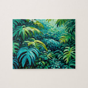 Puzzle des Feuilles tropicaux luxueux