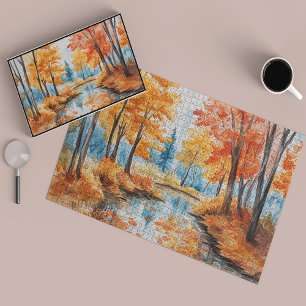 Puzzle des Herbstwaldes