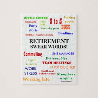 Puzzle Des jurons de retraite ! Amusante blague de retrai