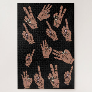 Puzzle des mains de comptage