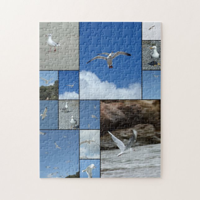 Puzzle des mouettes solitaires (Vertical)