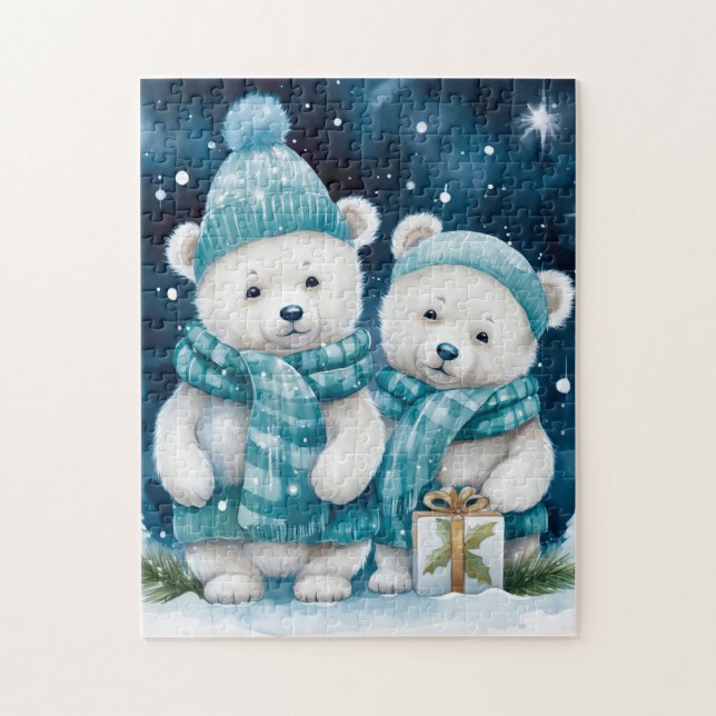 Puzzle des ours de Noël (Vertical)