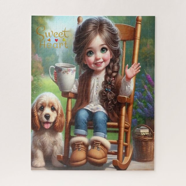 Puzzle des süßen Herzens (Vertikal)