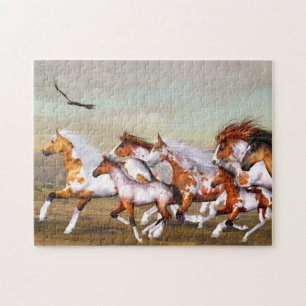 Puzzle des troupeaux de Chevaux sauvages
