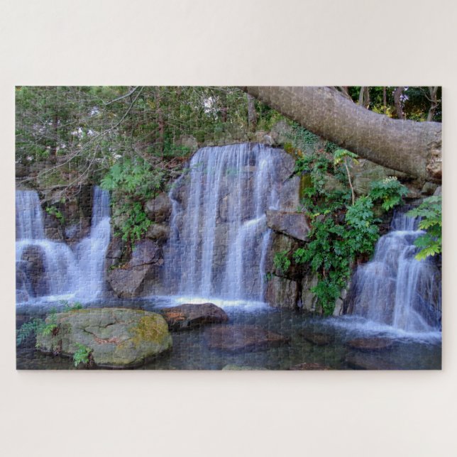 Puzzle des Waldwasserfalls (Horizontal)