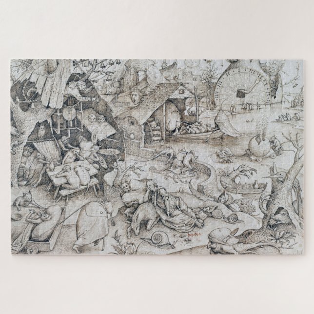 Puzzle Desidia (Sloth), Pieter Bruegel (Horizontal)
