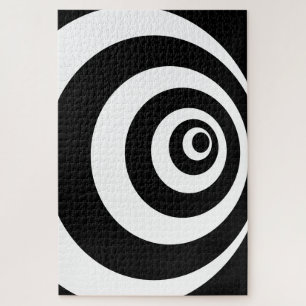 Puzzle Design Cercle noir et blanc
