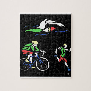 Puzzle Design de triathlon coloré