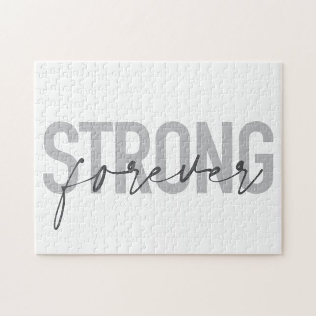 Puzzle Design élégant, simple, chic et moderne Strong For (Horizontal)