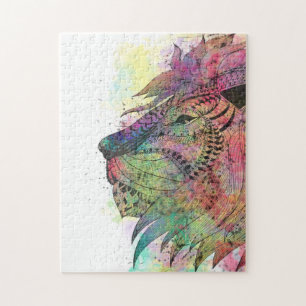 Puzzle Design génial d'aquarelle tribale