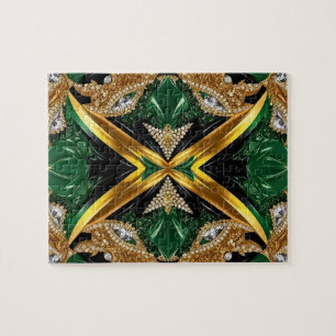 Puzzle Design moderne abstrait Couleurs jamaïcaine