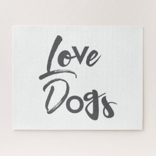 Puzzle Design moderne, simple, urbain, cool de Love Dogs