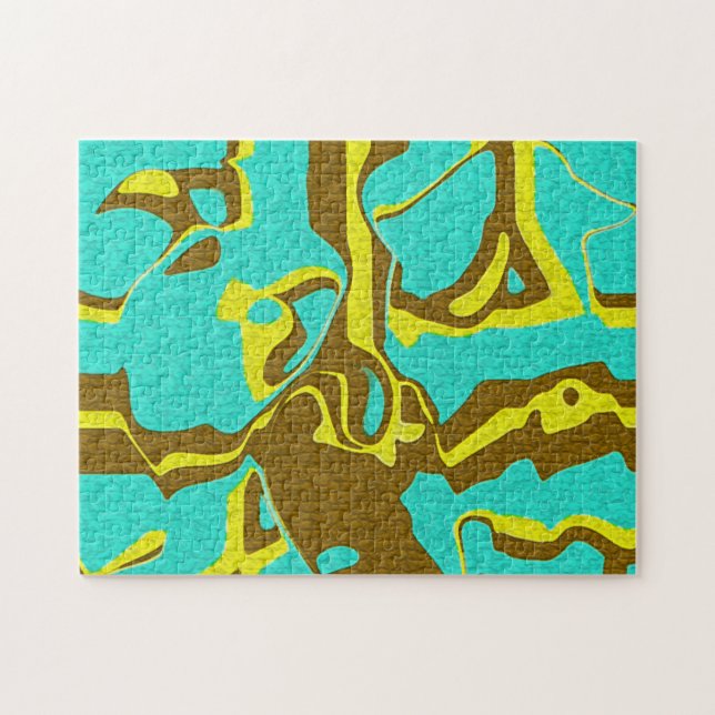 Puzzle Design Turquoise (Horizontal)
