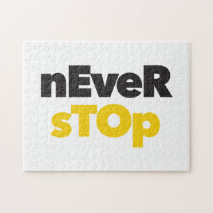 Puzzle Design typographique moderne, simple et audacieux