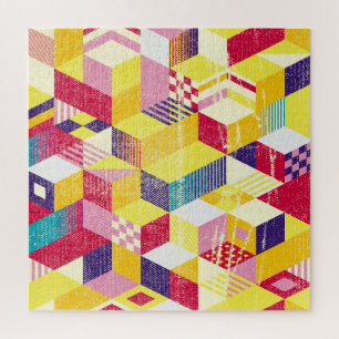 Puzzle Design vintage géométrique et abstrait.