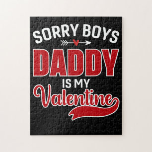 Puzzle Désolé Boys Papa est ma Saint Valentin