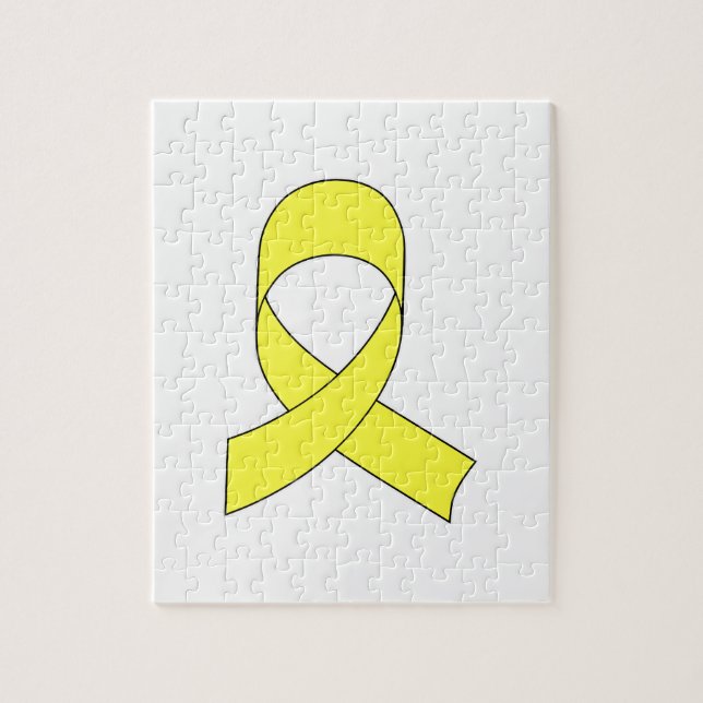 Puzzle Dessin à ruban jaune (Vertical)