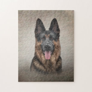 Puzzle Dessin Chien berger allemand
