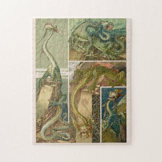 Puzzle Dessin de dragons, Art nouveau par Anton Seder Jig