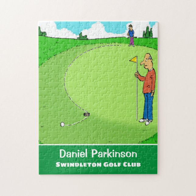 Puzzle Dessin de Golfer's Missed Putt (Vertical)