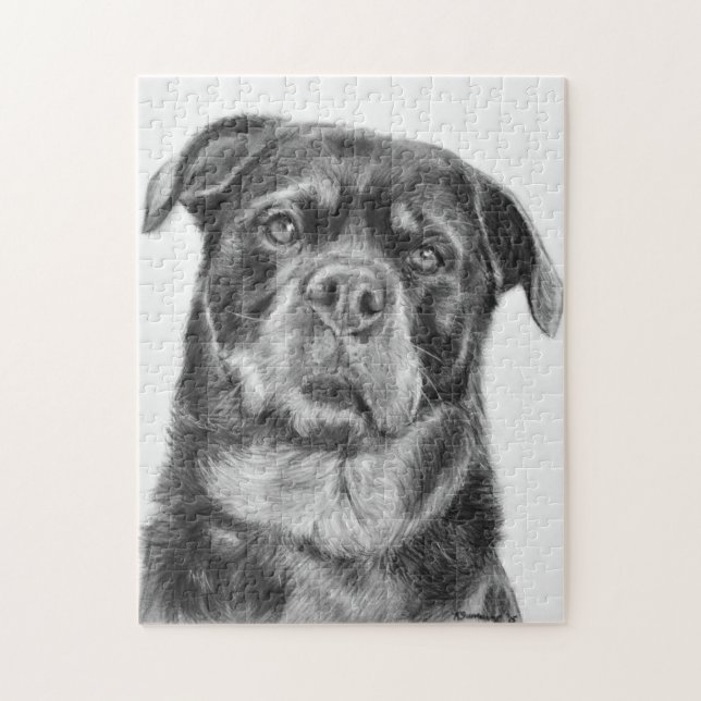Puzzle Dessin de rottweiler (Vertical)