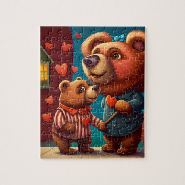 Puzzle Dessin de Saint Valentin (Vertical)