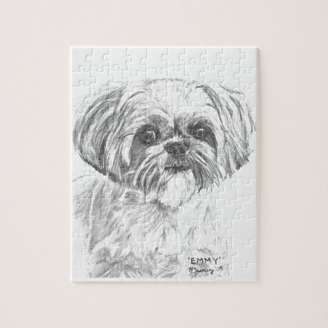 Puzzle Dessin de Shih Tzu (Vertical)