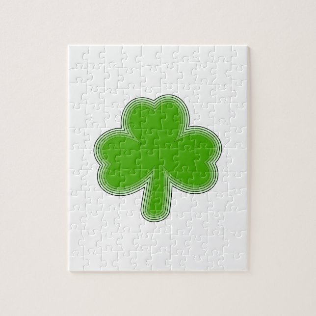 Puzzle Dessin Shamrock de Saint Patrick (Vertical)