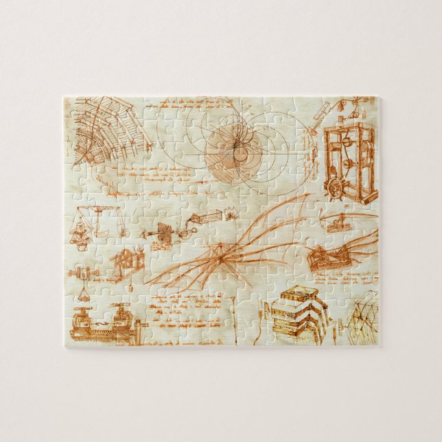 Puzzle Dessin technique et croquis par Leonardo da Vinci (Horizontal)