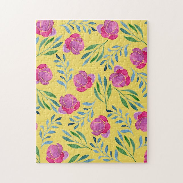 Puzzle Dessins de fleurs faciles (Vertical)