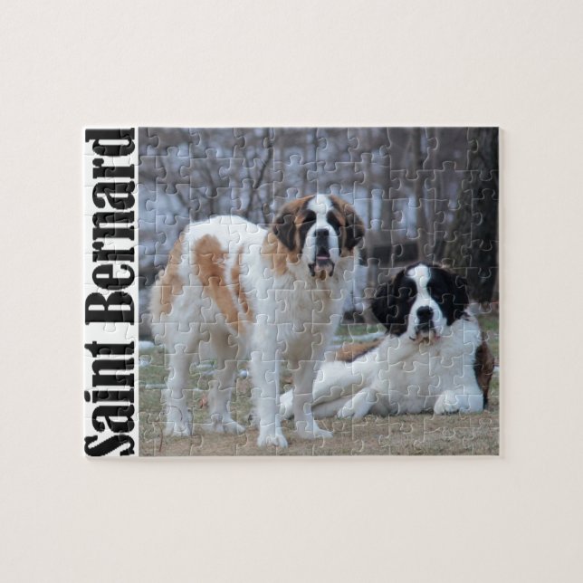 Puzzle Deux Beaux Saint Bernard's (Horizontal)