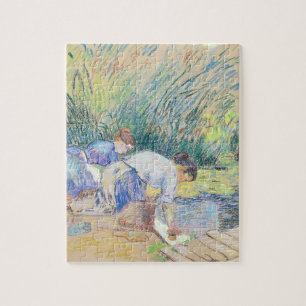Puzzle Deux blanchisseuses (en pastel sur le papier)